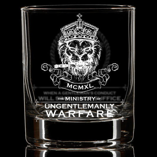 League of Ungentlemanly Warfare Whiskey Glass