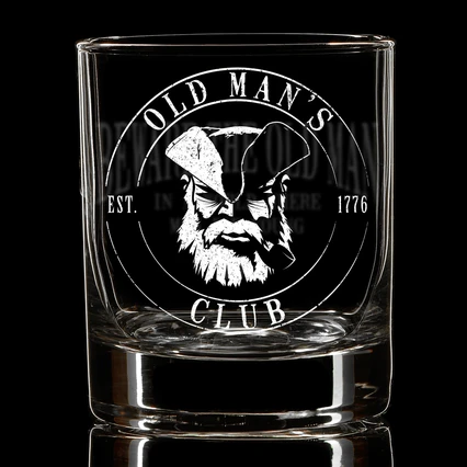 Old Man's Club Whiskey Glass