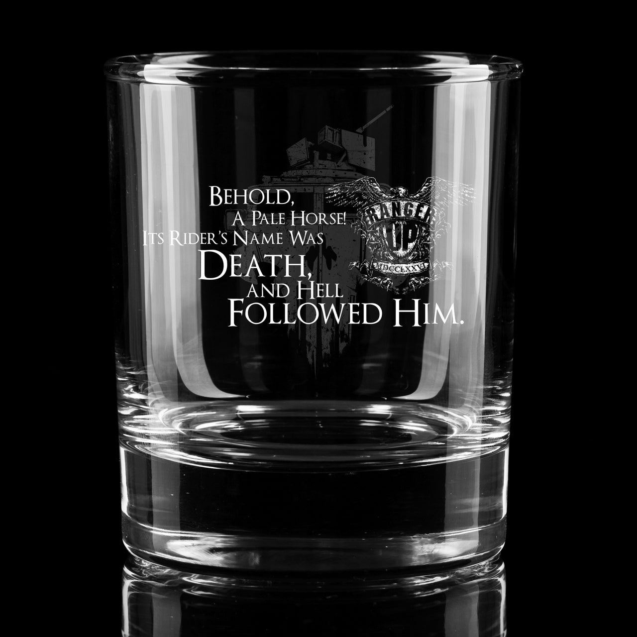 PREORDER His Name Is Death Whiskey Glass