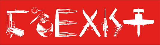Red Coexist Bumper Sticker