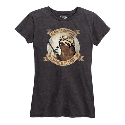 Women's Slow is Smooth Sloth Tee