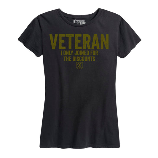 Women's Veteran For The Discounts Tee
