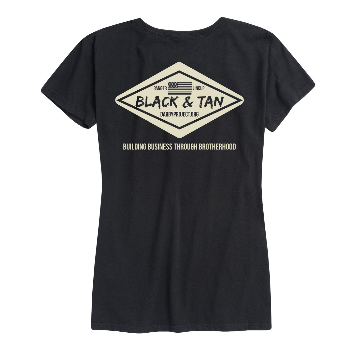Women's Darby Project Black and Tan Tee