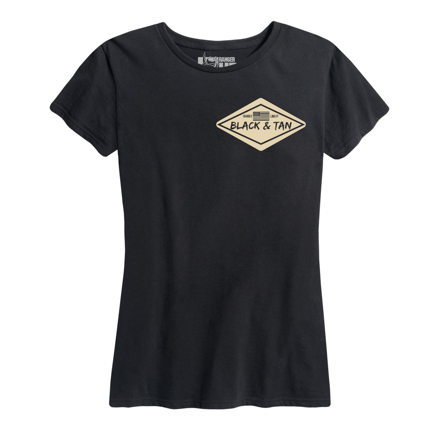 Women's Darby Project Black and Tan Tee
