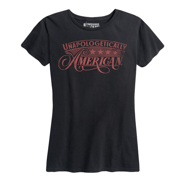 Women's Unapologetically American Washout Red Tee