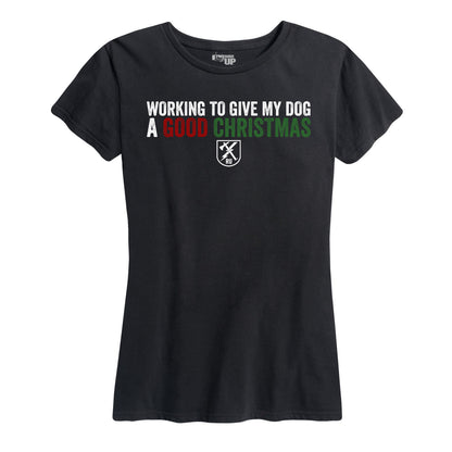 Women's Dog Christmas Tee