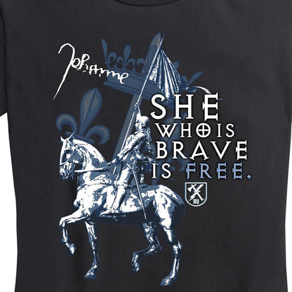 Women's Joan of Arc She Who Is Brave Tee