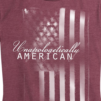 Women's Unapologetically American Flag Tee