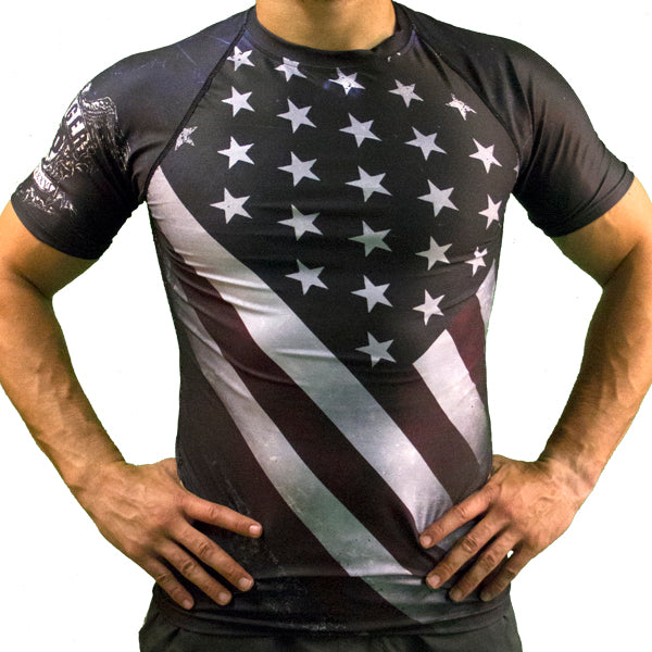 American Flag Rash Guard