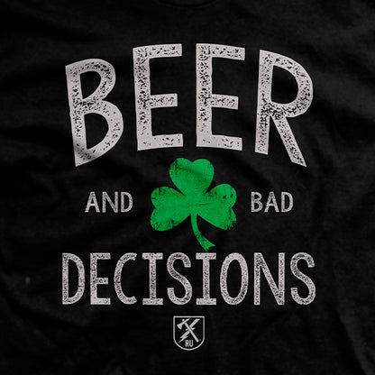 Beer & Bad Decisions Shamrock T-Shirt