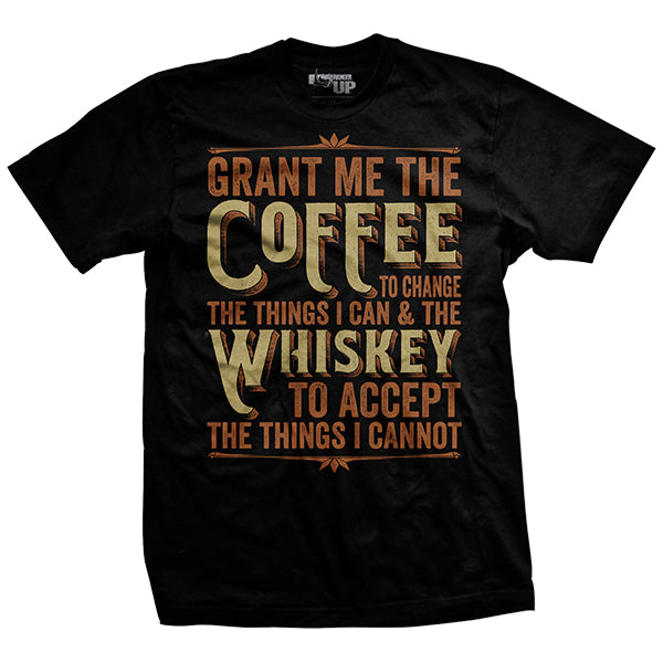 Black Coffee &amp; Whiskey Prayer T-Shirt