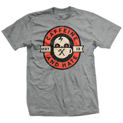Caffeine and Hate Skull Patch T-Shirt