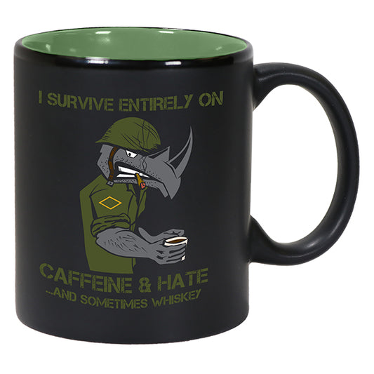 The Damn Few Caffeine and Hate Coffee Mug