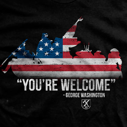 George Washington You're Welcome T-Shirt