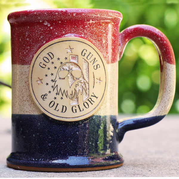 God, Guns, and Old Glory Stoneware Mug