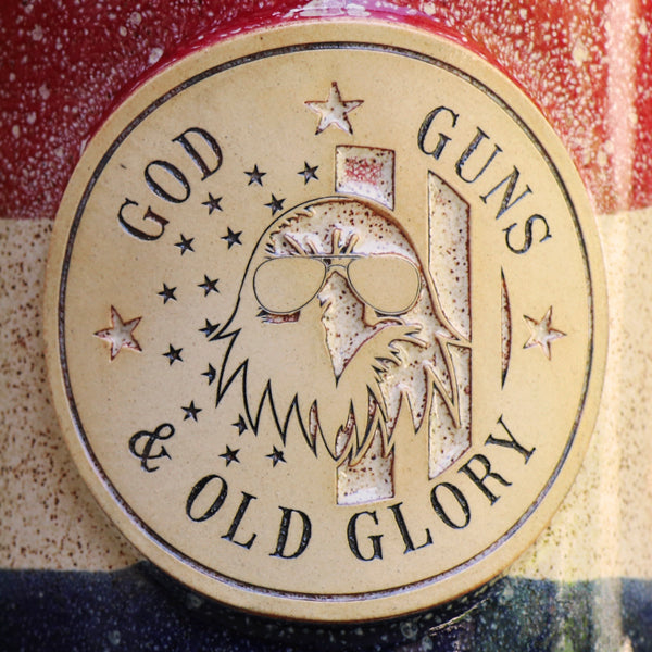 God, Guns, and Old Glory Stoneware Mug