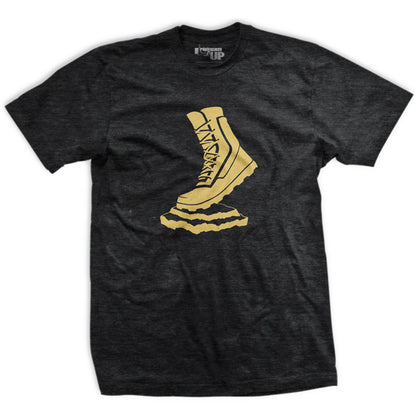 Vettys Gold Boot Charcoal T-Shirt