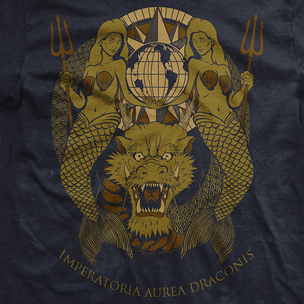 Domain of the Golden Dragon Navy T-Shirt