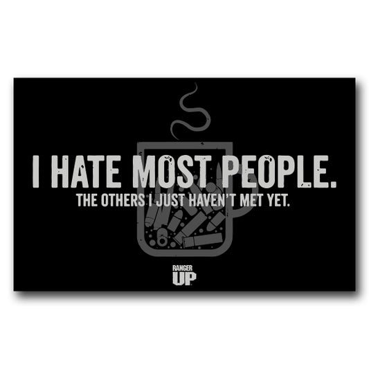 I Hate Most People Sticker
