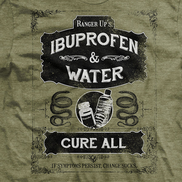 Ibuprofen and Water Cure-All T-Shirt