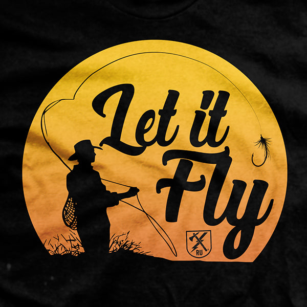 Men's Let It Fly T-Shirt, Size Small in Black by Ranger Up