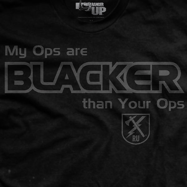 My Ops Are Blacker T-Shirt Black