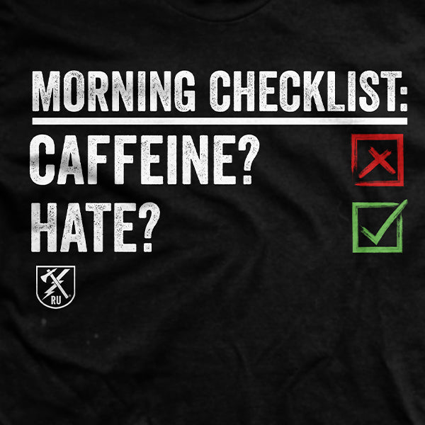 Morning Checklist T-Shirt