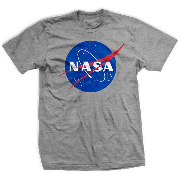 Mens NASA "Meatball" Insignia- Gray - T-Shirt