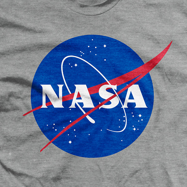 Mens NASA "Meatball" Insignia- Gray - T-Shirt