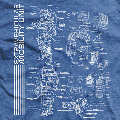 NASA "EMU" Blueprint T-Shirt