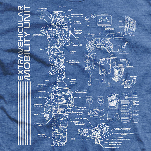 NASA "EMU" Blueprint T-Shirt