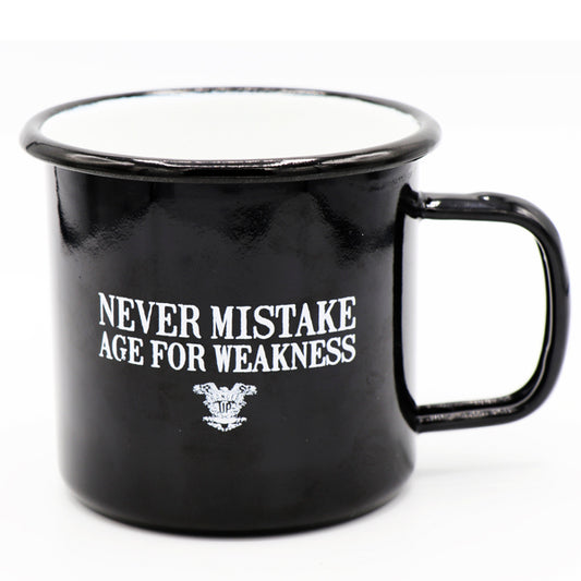 Old Man's Club Age For Weakness Tin Mug