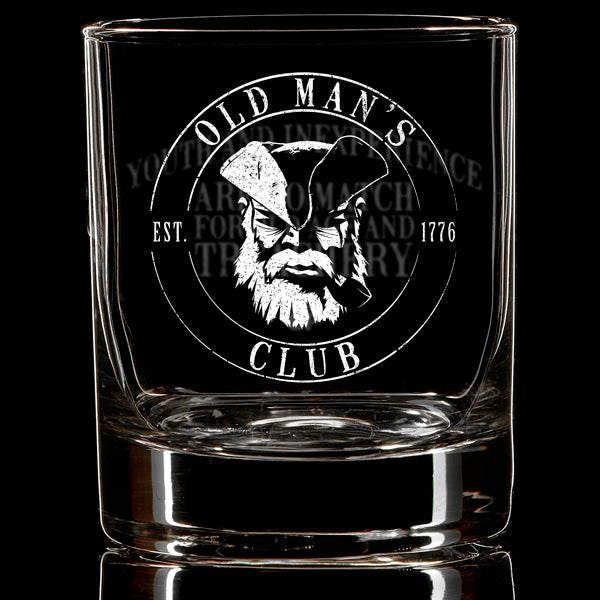 Old Man's Club Treachery Whiskey Glass
