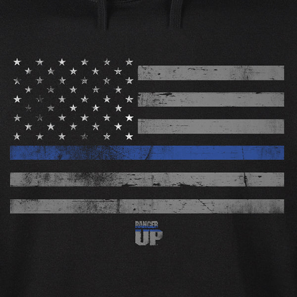 Thin Blue Line Flag Hoodie