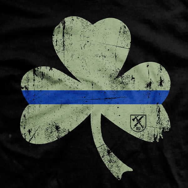 Thin Blue Line Shamrock T-Shirt