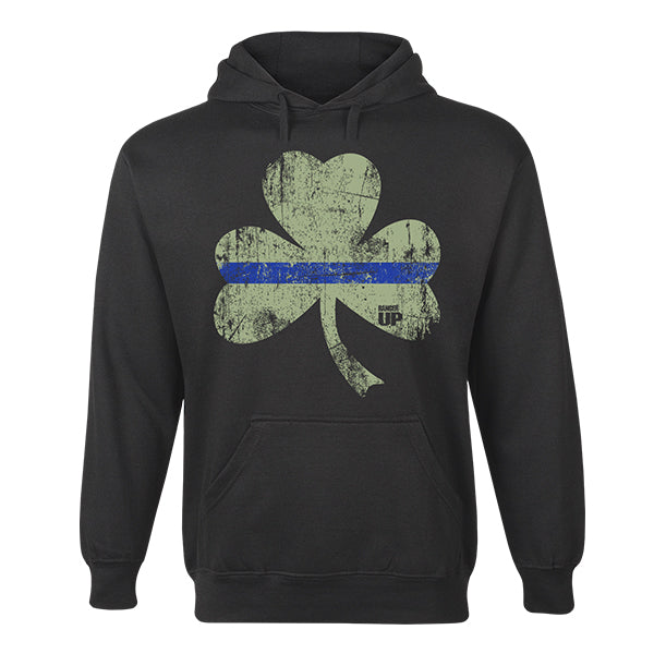 Thin Blue Line Shamrock Hoodie