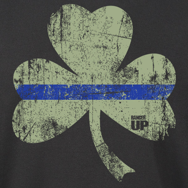 Thin Blue Line Shamrock Hoodie