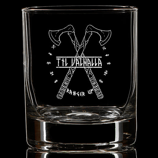 Til Valhalla Whiskey Glass