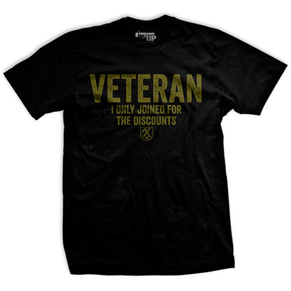 Veteran For The Discounts T-Shirt