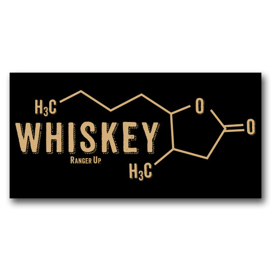 Whiskey Molecule Sticker