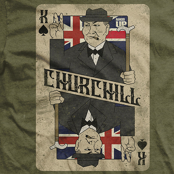Winston Churchill Card T-Shirt