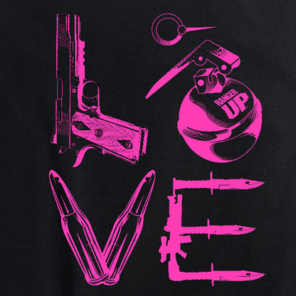 Women's LOVE Tee Pink and Black