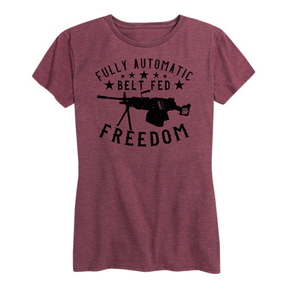Women's Fully Automated Freedom Tee Red