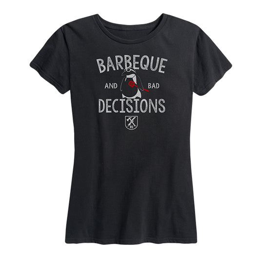 Women's BBQ and Bad Decisions Tee