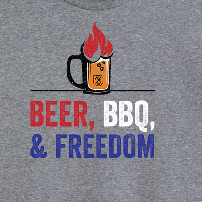 Women's Beer, BBQ & Freedom Tee