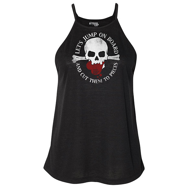 Women's Cut Them To Pieces High Neck Tank