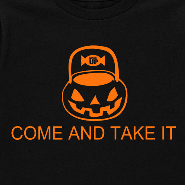 Kids Halloween - Come and Take It Broom T-Shirt, Size 3T in Black by Ranger Up