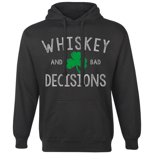 Whiskey & Bad Decisions Shamrock Hoodie