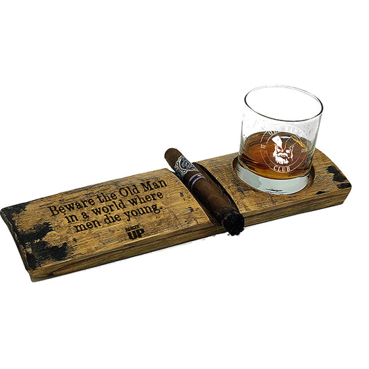 Old Man's Club Cigar and Whiskey Holder
