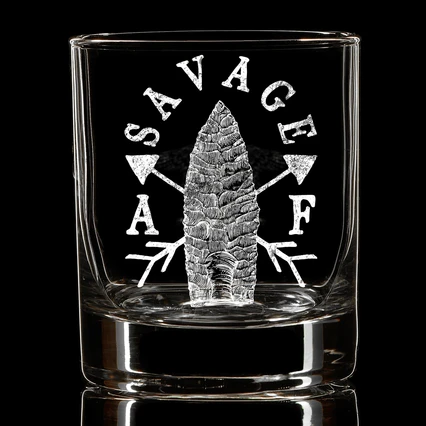 Savage AF Whiskey Glass